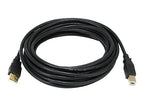 Monoprice 15-Feet USB 2.0 A Male to B Male 28/24AWG Cable (Gold Plated) (105440)