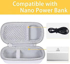 co2CREA Hard Case Compatible with Anker 621 Nano Power Bank 5,000mAh 12W Portable Charger, White Case