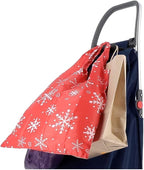 ROLSER I-Max Tweed 6 Wheel Stair Climber Foldable Shopping Trolley - Blue