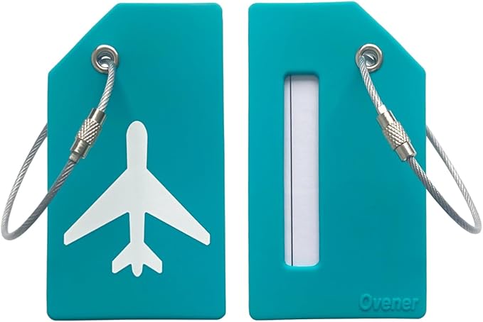 Silicone Luggage Tag with Name ID Card Perfect to Quickly Spot Luggage Suitcase
