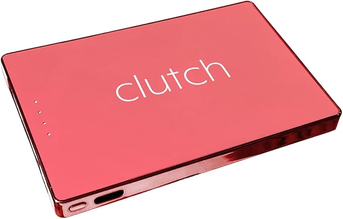 Clutch - Pro USB-C Portable Charger - Compatible with iPhone 15, 16, 17 & Android Devices - Power Bank Magnetic Battery - TSA Travel Approved - USB Rechargeable - Built-in Cable - 5000 mAh - 3.7oz