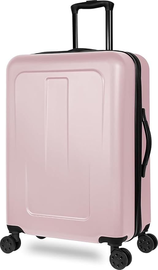 Expandable Hardsided Spinner (Pink, 3 Piece Set (28", 24", 19")