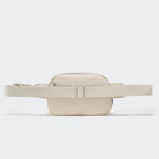 Pander Everywhere Belt Bag for Women, 5 Zipper Pockets Nylon Crossbody Fanny Pack Purse (White Opal)