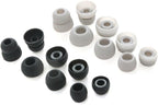 8 Pairs Replacement Eartips Earbuds Eargels Earpads for Powerbeats 2 Wireless Beats by dr dre (Black and Grey)