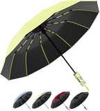 YINBAOGE Compact Travel Umbrella, Automatic Folding Windproof 12 Ribs, 42 Inch Canopy with UV Protection, Durable Lightweight Portable Parasol for Rain & Sun, Fits Car, Backpack, Men & Women