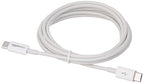 Amazon Basics USB-C to USB-C Cable, 6 Foot | 480Mbps Speed | USB-IF Certified | White | Pack of 2