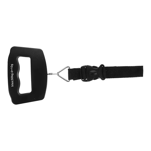LALAFINA Travel Luggage Weight Scale with Webbing Strap Large Handle Digital Hanging Suitcase Scale for Accurate Bag Weighing with LCD Screen for Travel and Shipping
