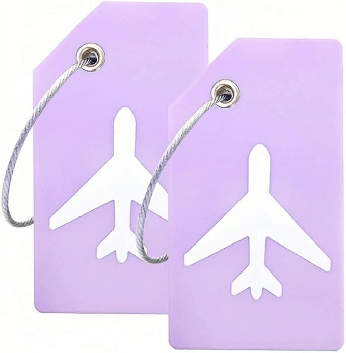 Silicone Luggage Tag with Name ID Card Perfect to Quickly Spot Luggage Suitcase