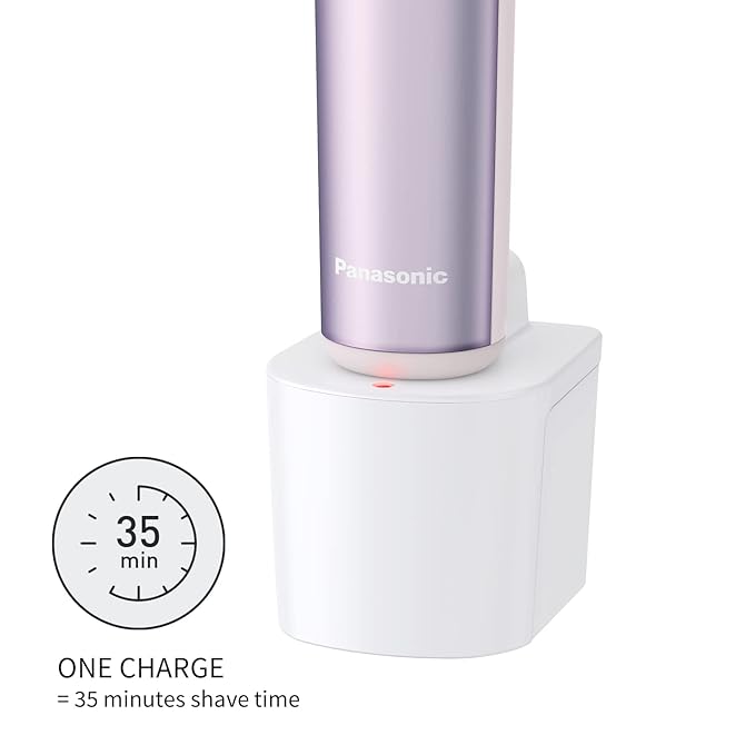Panasonic Electric Shaver for Women, Cordless 4-Blade Shaver, Bikini Attachment, Pop-Up Trimmer, Wet Dry Operation, Electric Razors for Women - ES-AWL8AV (Purple)