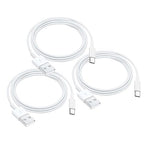 AHDFWI 3 Pack iPhone 15 Carplay USB Cable for iPhone 16E 16 15, 16 15 Pro Max, 15 Plus Car Charger, iPad Pro 12.9/11, iPad 10 Generation, iPad Air 5 4 Generation, Mini 6 Generation Fast Charging Cord