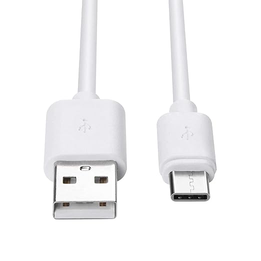 Smays USB to USB C Cable 6ft 5-Pack, Type C Phone Charger Cord Bulk, White