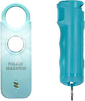 Police Magnum Personal Safety Alarm & Pepper Spray Combo Self Defense Pack for Women- Loud 135db Siren with Light & Max Strength Flip Top Pepper Spray Protection