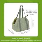 2-in-1 Convertible Pet Carrier & Dog Bed, Soft-Sided Portable Travel Tote with Safety Tether, Expandable Cat Carrier for Small Dogs & Cats, Soft Plush Inner Lining, Ideal for Car Travel, Shopping