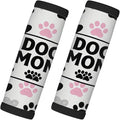 2 Pack Luggage Handle Wrap with Travel Tags - Non-Slip Protective Cover Soft Handle Grips Covers for Suitcase(Dogs Mom)