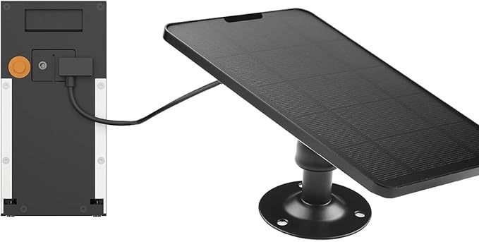 Solar Charger for Video Doorbell (2nd Generation - 2020 Release), Black