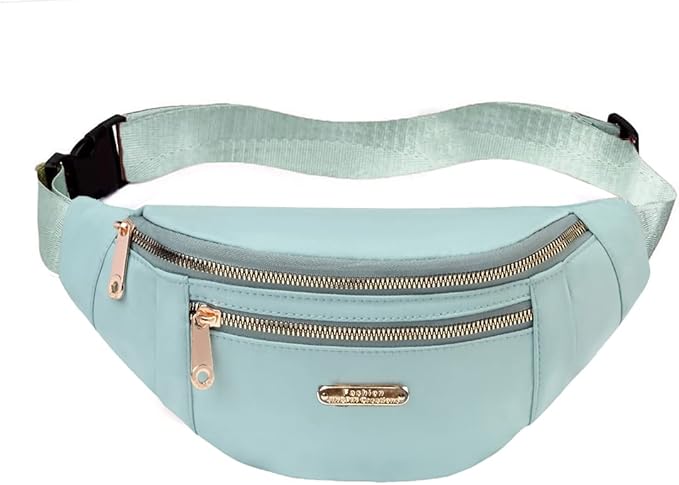 Fanny Packs Waist Bag for Women, Fashion Fanny Packs with Adjustable Strap for Travel Sports Running Blue