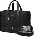 LOVEVOOK Weekender Bag, Large Travel Duffel Bag for Women with 2 Packing Cubes, Carry on Overnight Bag with Shoe Compartment, Mom Hospital Bags for Labor and Delivery