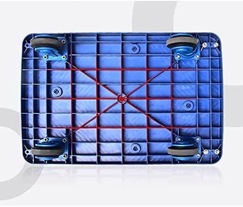 Heavy Duty Foldable Hand Trolley Cart with Quiet Wheels Flatbed Platform Hand Truck for Moving High Weight Capacity Ideal for Factories and Shops Portable Handcart.