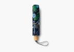 RIFLE PAPER CO. Umbrella, Matching Storage Sleeve, Portable, Auto Open and Close, Wooden Handle, Printed in Full Color