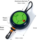 Travel Clothesline, 32ft/10M Portable Retractable Camping Clothesline, Cruise RV & Camping Essentials Drying Line, Outdoor Camper Accessories