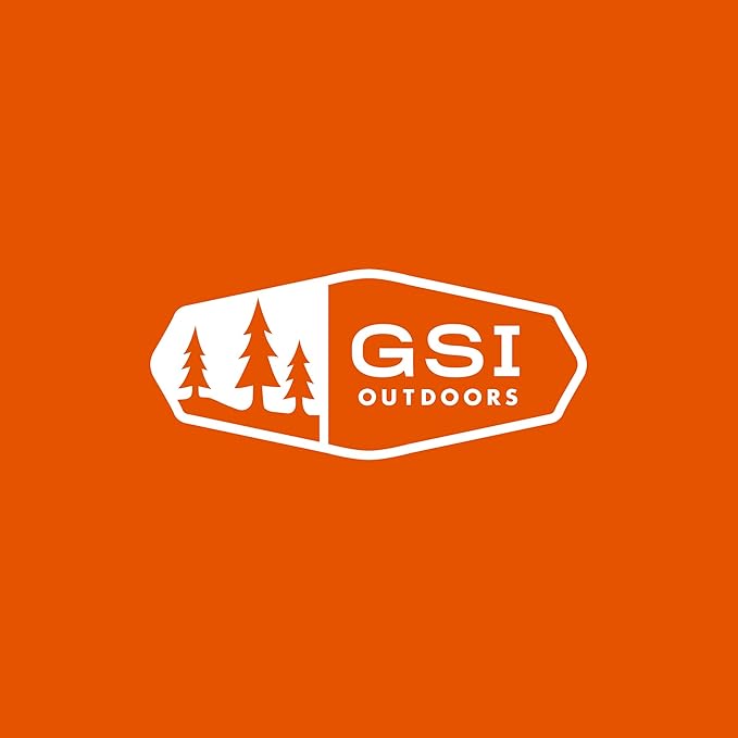 GSI Outdoors Cascadian Table Set I 6-Piece Camping, Backpacking Mess Kit, Plastic BPA Free, Plate, Bowl, Mug, Cup & Cutlery Set