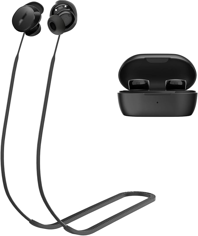 PUCGUE Anti-Lost Strap Compatible with Bose New QuietComfort Earbuds 2024, Silicone Sports Lanyard for Bose New QC Earbuds