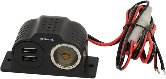 Wilson 30512V2USB 12-Volt Power Outlet with 2 USB Ports