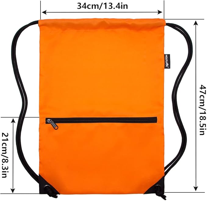 HOLYLUCK Drawstring Backpack Bag Sport Gym Sackpack