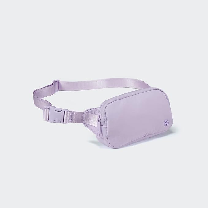 Pander Mini Belt Bag – Ultra Compact, Fits 6.7” Phone, Lipstick, Earbuds, Essentials, Small Crossbody Waist Purse, Lilac Purple