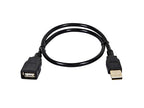 USB 2.0 A Male to A Female Extension 28/24AWG Cable - 1.5ft