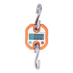 FTVOGUE Digital Hanging Scale, Portable Electronic Hook Scale with Double Accuracy Display for Grocery Shopping and Luggage, 150kg Capacity (Orange)