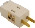 Leviton 15 Amp, 120 Volt, Triple Outlet Cube Adapter, 531-W, White