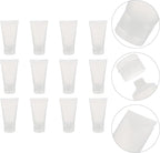 12pcs 30ml Refillable Squeeze Tube Bottles Matte Flip Cap Travel Dispenser Containers for Cosmetics and Lotion Toiletries