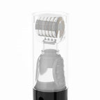 Derma Roller with Liquid Reservoir Serum Applicator for Lips, Skin, Hair, Wrinkles, Easy to Use Face Roller Skin Care Tools Without Serum, 105 Titanium Needles 0.25 mm (BLACK 0.25mm)