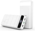 Power Bank Fast Charging 50000mAh - 22.5W Portable Charger USB C Quick Charge with 4 Outputs & 3 Inputs LED Display Huge Capacity External Battery Pack for iPhone, Samsung, iPad etc White