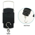 Luggage Weight Scale, Multifunctional Mini 50kg10g Electronic Fishing Luggage Portable Digital Handheld Weight Hook Scale Tool with Ruler Outdoor,for Travel