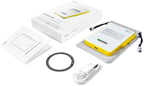 Heltec Meshtastic & LoRa Compatible Magnetic Power Bank with nRF52840 and SX1262 Chips E-Ink Display, Wireless Charging 5000mAh for Outdoor Emergency - MeshPocket Qi2 (Yellow)