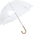 Capelli New York Adult Umbrella, Clear Umbrella for Rainy Days, Travel Essentials, Must-Have College Dorm Essentials
