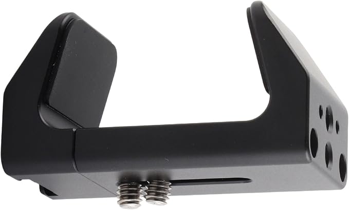 Aluminum Power Bank Holder, Power Bank Mount Clamp for Portable Power Banks with Width Range from 50mm to 75mm, with 1/4 Screw Hole, Cold Shoe Mount