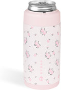 HydroJug Standard Can Cooler - 2-in-1 Insulated Can Cooler Cup - Stainless Steel Can Holder with Non-Slip Rubber Base - Screw-Top Lid - Dishwasher Safe - 16oz, Wildrose