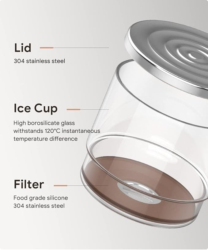 RECAFIMIL 2-in-1 Cold Brew Dripper Cold Brew Coffee Maker,Ice Drip Coffee Maker 300ml - Coffee maker for cold brewed coffee and tea, coffee maker for cold extraction