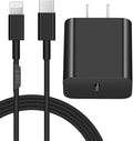 10FT iPhone 14 13 12 Charger Fast Charging 20W PD USB C Wall Charger with 10FT Fast Charging Cable Compatible iPhone 14/13/12/11/Pro/Pro Max/Mini/Xs Max/XR/X, iPad - Black