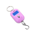 Luggage Weight Scale, 8pcs 25kg/5g Portable Hanging Scale Mini LCD Digital Scale for Fishing Luggage Travel Weighting Electronic Scale,for Travel(Purple)
