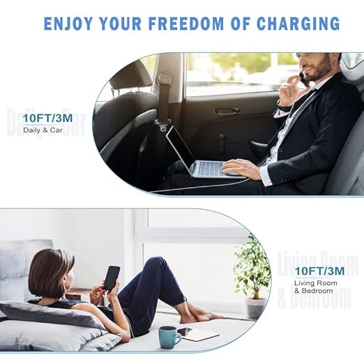 iPhone Charger, 10FT 2 Pack Long Lightning Cable【Apple MFi Certified】Extra Long 10Foot Fast Charging Lightning Cord USB Wall Charger Adapter Block for iPhone 14/Pro/Pro Max/Plus/13/12 11/Xs/XR/X iPad