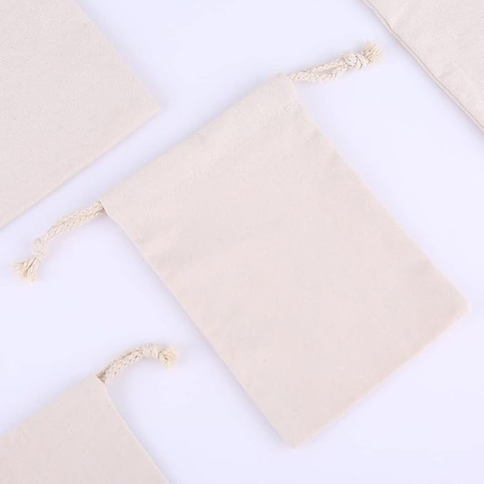 Breathable Dust-proof Drawstring Storage Pouch String Bag for Handbags Purses Shoes Eco Bag (5 PCS,8.66 * 11 in)