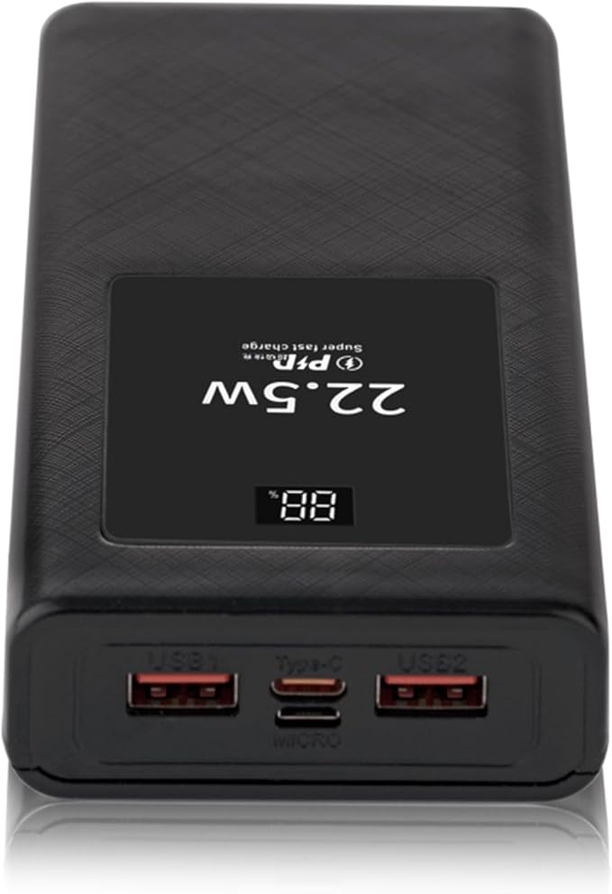 PowerBanks Casing Kits 20000mAh Mobile Chargers Builts in Cable PD22.5W Quick Charging LCD Display Shell Portable Chargers with Removable Battery