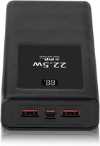 PowerBanks Casing Kits 20000mAh Mobile Chargers Builts in Cable PD22.5W Quick Charging LCD Display Shell Portable Chargers with Removable Battery