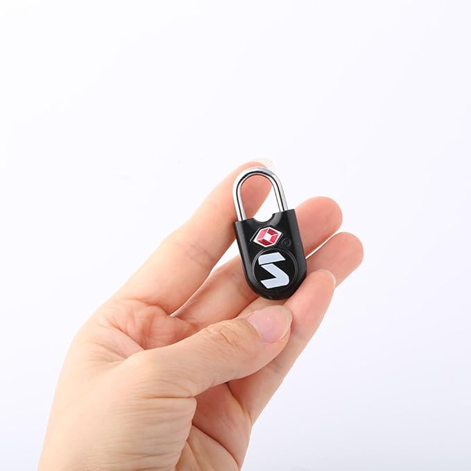 SURE LOCK Mini TSA Approved Keyed Luggage Lock – One Key Opens All, Fits Tight Zipper Gaps & Small Pull Holes, Compact Travel Lock for Suitcases, Backpacks & Handbags
