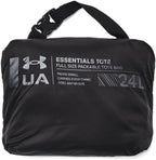 Under Armour Womens Studio Packable Tote Bag, (001) Black / / Metallic Gun Metal, One Size Fits Most