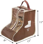Portable 2 Pack Boots Storage, Short Boots Storage/Protector Bag,Brown Portable waterproof storage bags are used for travel storage, under the bed, wardrobe, shoe cabinet and other home storage